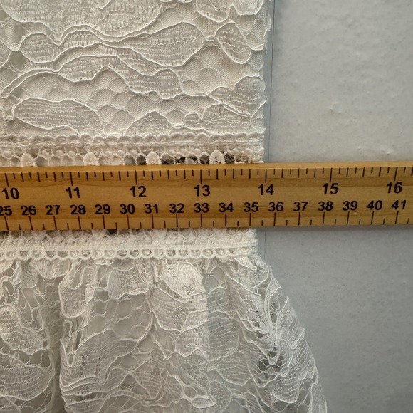 Altar'd State Cottagecore White Lace Sleeveless Fit & Flare Dress Sz M‎ Bridal - Picture 16 of 16